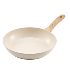VEVOR Frying Pan Skillet, Aluminum Egg Fry Pans, 3 Piece (8, 9.5, 11 in), Nonsitck Ceramic Heavy-Duty Skillets with Heat-Resistant Handle, Chef's Kitc